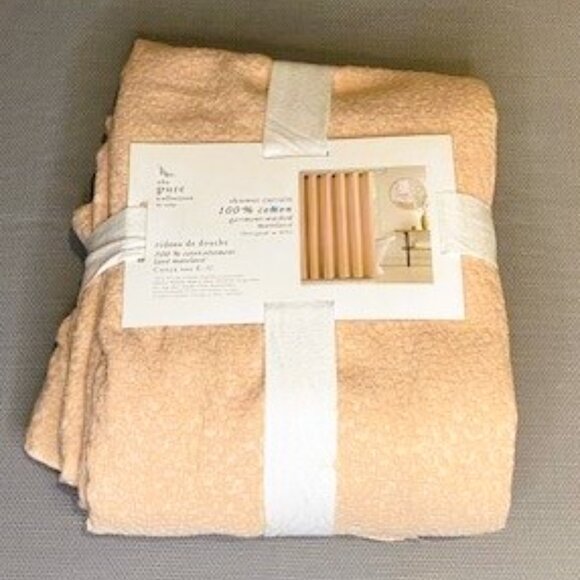 Cotton Fabric Showercurtain - Picture 2 of 2